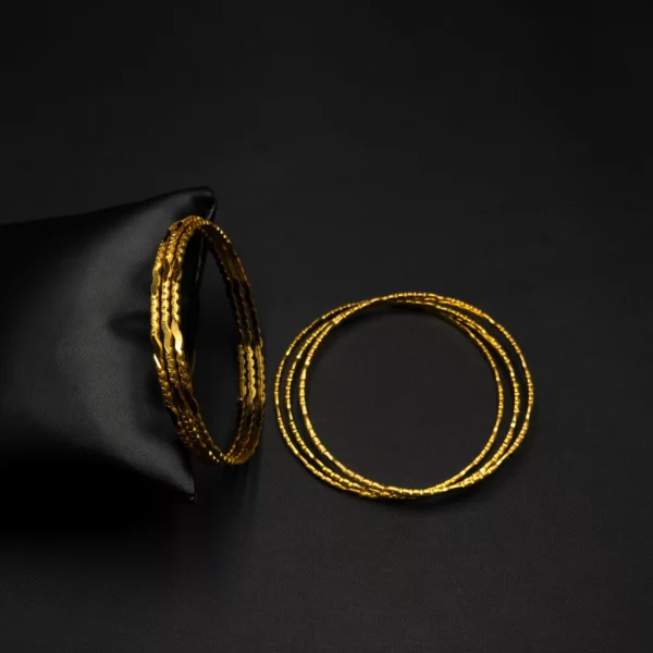 BA-2107001 – Gold Plated Bangles