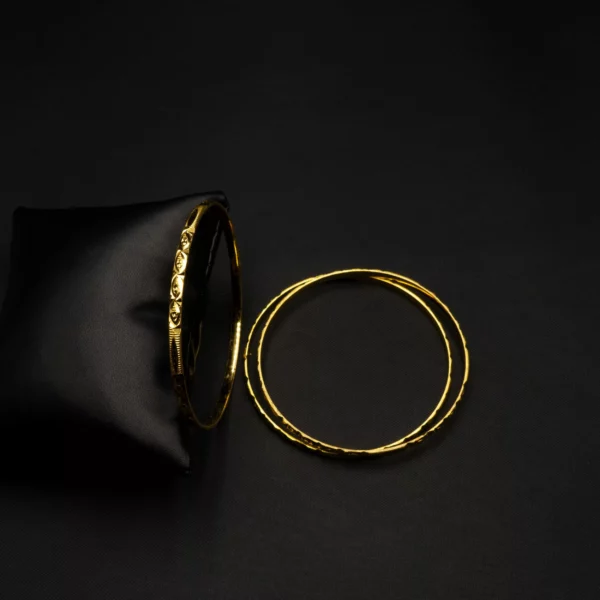 BA-2107003 – Gold Plated Bangles
