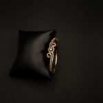 BL-2112003 - American Diamond Pink Stone Cuff Bracelet