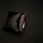 BL-2112014 - White Gold Plated American Diamond Cuff Bracelet