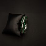 BL-2112017 - Emerald Studded American Diamond Cuff Bracelet