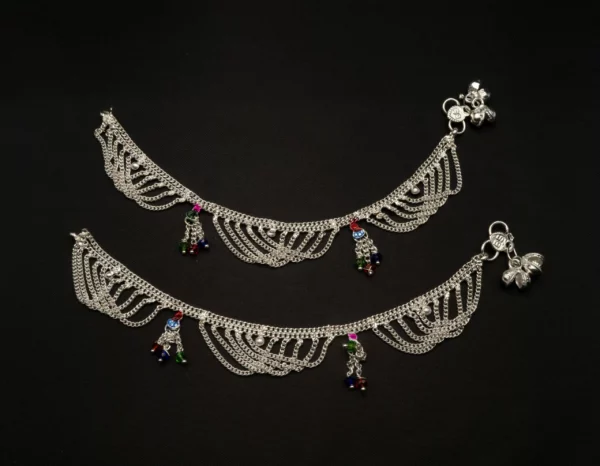 BPA-2109003 – Silver Plated Anklets For Babies