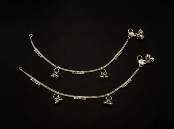 BPA-2109004 – Silver Plated Anklets For Babies