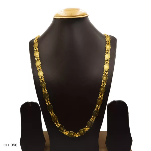 CH-058 – Gold Plated Laxmi Coin Necklace