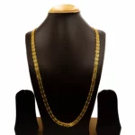 CH-2101002 - Gold Plated Linked Flower Chain Necklace