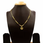 CH-2106002 – Gold Plated American Diamond Flower Necklace