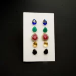 ER-1912004 - 5 in 1 Pear Interchangeable Ear Tops Set