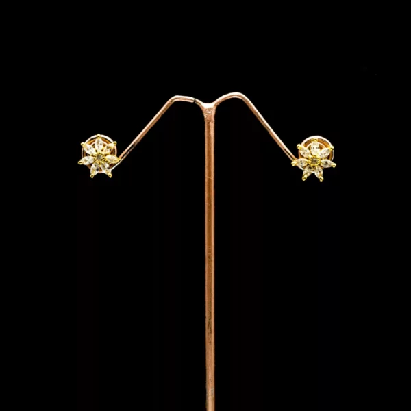 ER-2010026 – American Diamond Flower Studs