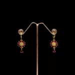 ER-2103024 - Radiant Ruby Dangle AD Earrings