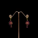 ER-2103026 - Radiant Ruby Dangle Earrings