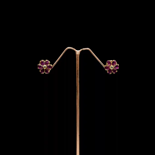 ER-2103029 - American Diamond Purple Studs