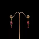 ER-2103037 - Radiant Ruby Dangle Earrings