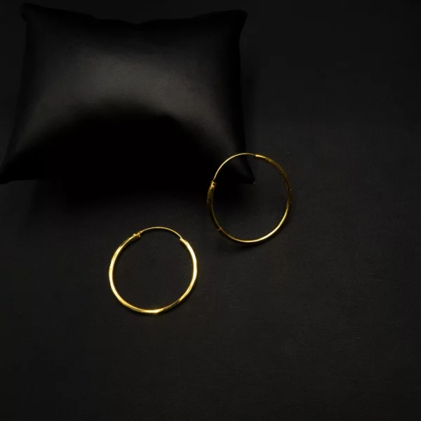 ER-2107004 - Gold Plated Hoop Earrings
