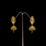 ER-2107010 - Multicolor Gold Plated Goddess Laxmi Earrings