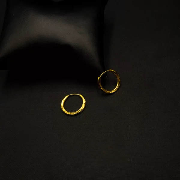 ER-2108004 - Gold Plated Hoop Earrings