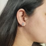 ER-2110001 - American Diamond Bar Stud Ear Tops