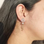 ER-2110004 - American Diamond Dangle Earrings