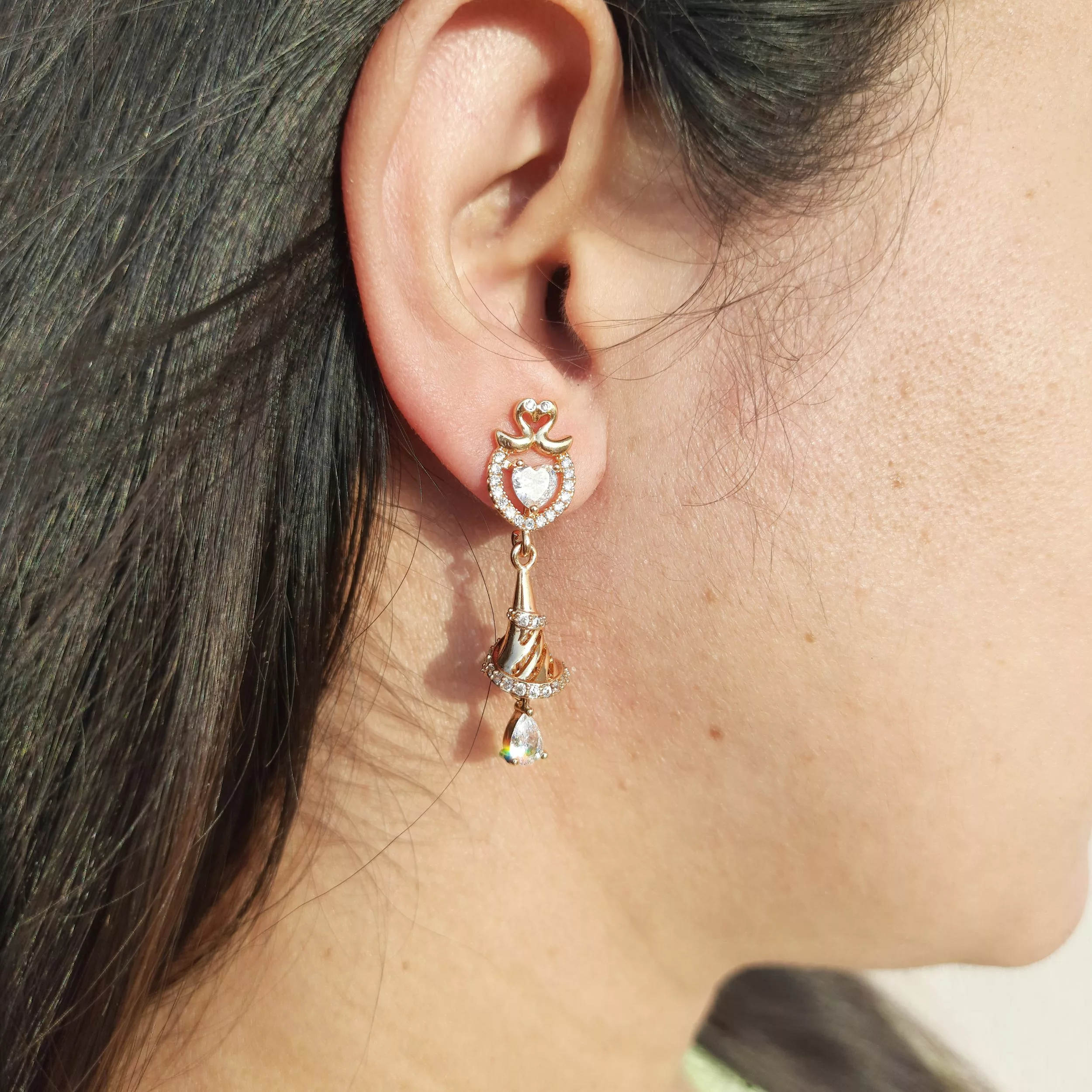 ER-2110005 - American Diamond Drop Earrings ER-2110005 - American Diamond Drop Earrings