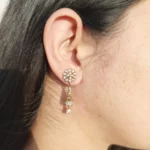 ER-2110008 - American Diamond Dangle Earrings