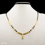 MA-052 - Gold Plated Leaf Design Mangalsutra