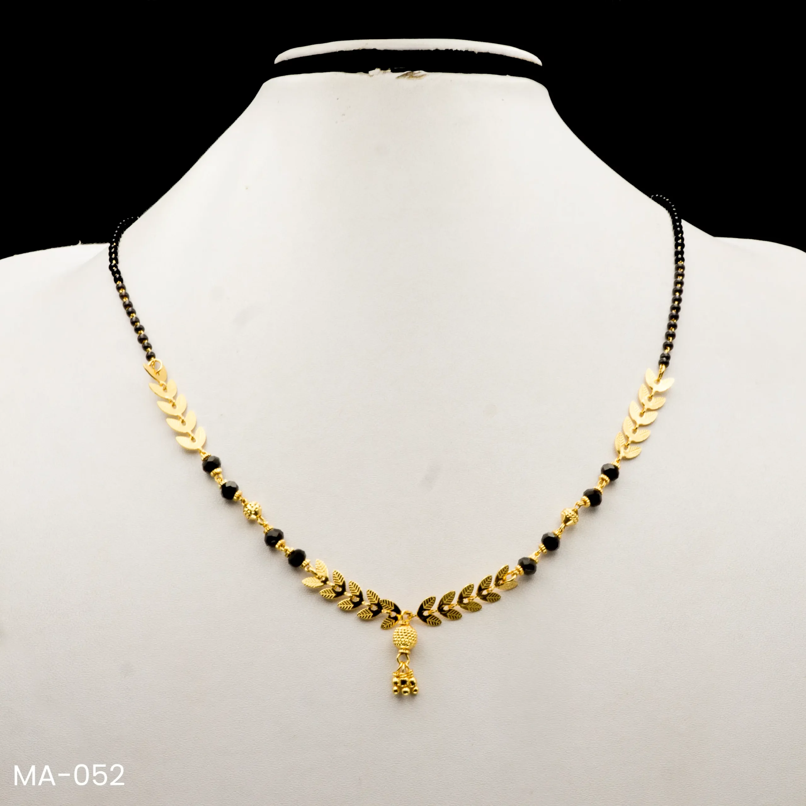 MA-052 - Gold Plated Leaf Design Mangalsutra MA-052 - Gold Plated Leaf Design Mangalsutra