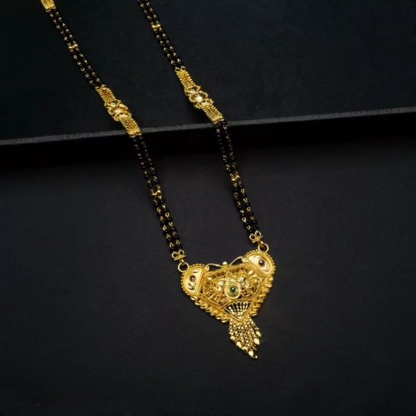 MA-2108002 - Gold Plated Long Traditional Mangalsutra