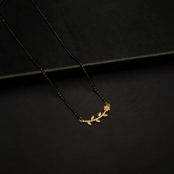 MA-2110002 - American Diamond Flower Mangalsutra