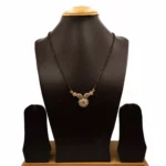 MA-2112002 - American Diamond Ruby Studded Contemporary Mangalsutra