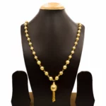 NS-2010004 - Gold Plated Ball Long Necklace