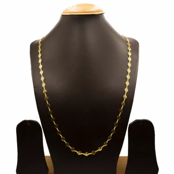 NS-2010012 - Gold Plated Chain Necklace