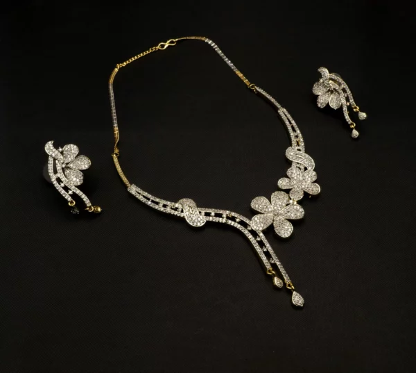 NS-2011026 - American Diamond Necklace Set