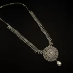 NS-2101021 - White Gold Plated American Diamond Necklace