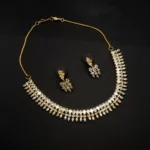 NS-2104024 - American Diamond Collar Necklace Set