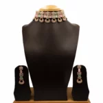 NS-2112003 - American Diamond Multicolor Stones Choker Set