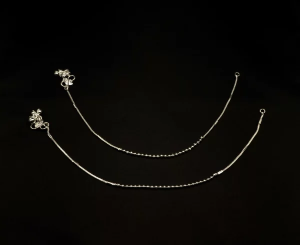 PA-2101001 - Silver Plated Minimal Anklets