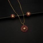 PS-2112010 - Radiant Ruby Pendant Set