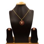 PS-2112010 - Radiant Ruby Pendant Set