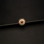 RI-2011005 - American Diamond Ruby Studded Adjustable Ring