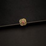 RI-2102007 - Ruby Studded American Diamond Adjustable Ring