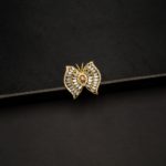 RI-2107006 - American Diamond Butterfly Adjustable Statement Ring