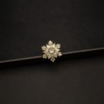 RI-2108001 - American Diamond Flower Adjustable Ring