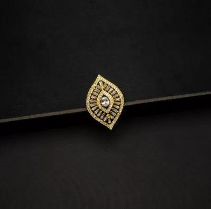 RI-2108005 - American Diamond Adjustable Statement Ring