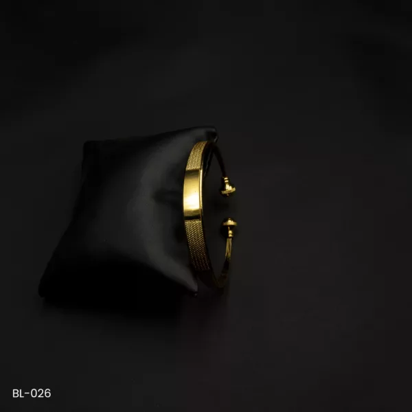 BL-026 - Gold Plated Adjustable Cuff Bracelet