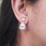 ER-2201006 - Elegant American Diamond Teardrop Earrings