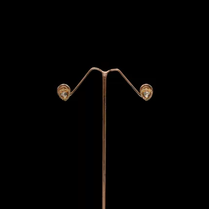 ER-2201007 - American Diamond Dainty Heart Stud Earrings