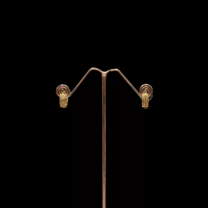 ER-2201008 - American Diamond Minimal Hoop Julie Earrings