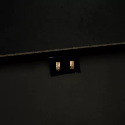 ER-2201008 - American Diamond Minimal Hoop Julie Earrings