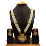 NS-2111003 - Kundan & Ruby Studded Pearl Rani Haar