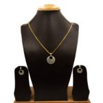 PS-2201003 - Elegant American Diamond Contemporary Pendant Set