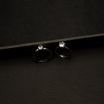 RI-2202001 - White Gold Plated American Diamond Adjustable Couple Ring